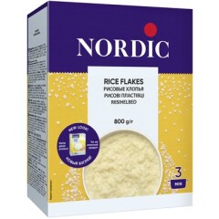 NORDIC Ryžių dribsniai NORDIC 0,8kg