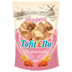 GRANDMA'S Vafliai tofitello su karamelės skoniio pertepimu 220g