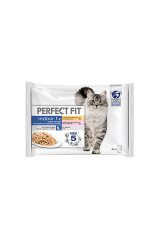 PERFECT FIT Iekštelpu kaķu sausā barība PERFECT FIT Indoor Mix ar dažādu gaļu garšu, 750g. 340g