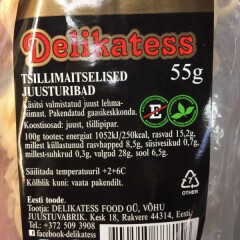 DELIKATESS tšilliga juusturibad 55g