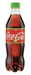 COCA-COLA Gazuotas kolos ir citrinų sk.gaivusis gėrimas COCA COLA 0,5l