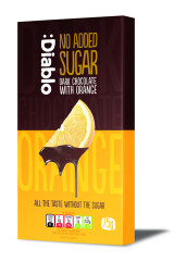 DIABLO Dark chocolate with orange sugar-free 75 g 75g