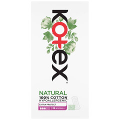 KOTEX Higieniniai įkiotai KOTEX NATURAL NORMAL + 36pcs