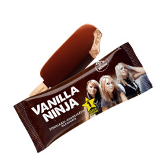 VANILLA NINJA VANILLA NINJA chocolate dairy ice cream with chocolate glaze on a stick 110ml/80g 0,08kg