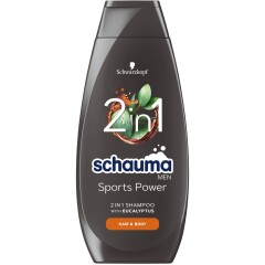 SCHAUMA Vyriškas plaukų šampūnas SCHAUMA MEN POWER 400ml