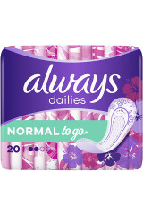 ALWAYS Pesukaitsmed Singles normal 20pcs