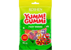 ROSHEN Želējas konfektes Gummi Fizzy Worms 70g