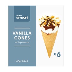 RIMI SMART Vanillijäätis maapähklitega 67g