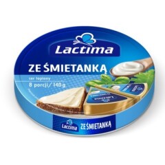 LACTIMA Lydytas pjaustytas sūris su grietinėle LACTIMA 140g