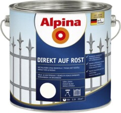 ALPINA Metalo dažai ALPINA DIREKT AUF ROST, baltos sp. 750 ml 0,75l