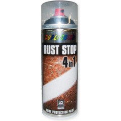 DUPLI-COLOR Antikoroziniai purškiami dažai RUST-STOP RAL9005, matiniai, 400 ml 0,4kg