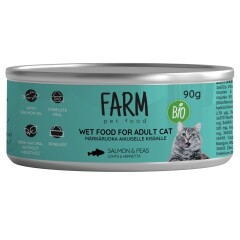 FARM Kassikonserv lõhe-herne 90g