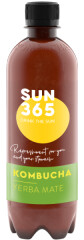 SUN365 Ekologiškas natūraliai gazuotas gaivusis arbatos gėrimas "SUN365 KOMBUCHA YERBA MATE", 500ml 500ml