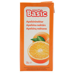 RIMI BASIC Apelsinų nektaras 50% RIMI BASIC, 2 l 2l