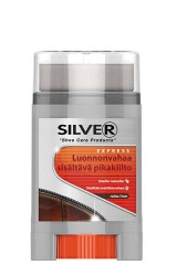 SILVER Rudas batų tepalas su kempinele SILVER 50ml