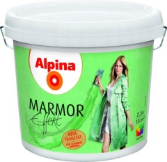 ALPINA Marmuro efekto dažai balti 2,5l