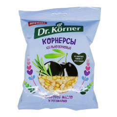 DR. KÖRNER WHOLE GRAIN RICE AND CORN CHIPS ROSEMARY AND OLIVE OIL 50g