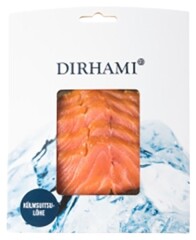 DIRHAMI Cold smoke.salmon fillet slice. 150g