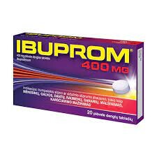 IBUPROM Ibuprom 400mg tab. N20 (US Pharmacia Sp. z o.o., Lenkija) 20pcs