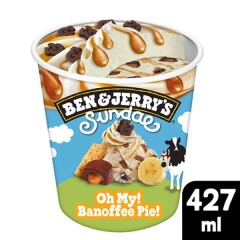 BEN & JERRY'S Jāätis sundae my! banoffee pie! 427ml/353g 427ml