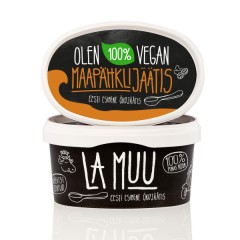 LA MUU Peanut butter ice cream, organic, vegan 400g