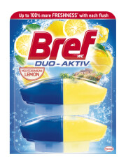 BREF WC valiklio-gaiviklio papildymas BREF DA Lemon, 2 x 50 ml 100ml