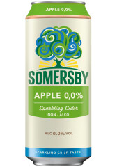 SOMERSBY Obuolių skonio nealkoholinis sidras 0,5l