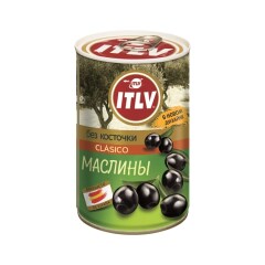 ITLV Melnās olives bez kauliņiem 314ml