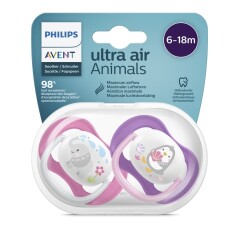 PHILIPS AVENT Silikoninis čiulptulas Ultra Air N2 6-18 mėn. 2pcs