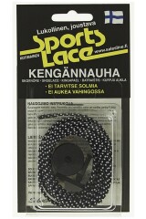 SPORTS LACE Shoelaces black/white 90 cm 1pcs
