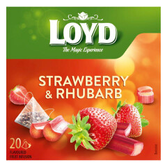 LOYD Puuviljatee maasikas-rabarber 20x2g 40g