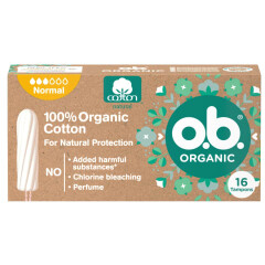 O.B. Tamponai O.B. ORGANIC NORMAL 16pcs