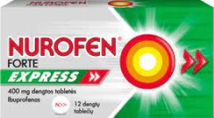 NUROFEN Nurofen Forte Express 400mg tab.obd. N12 (Reckitt Benckiser Healthcares) 12pcs