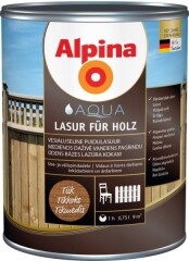 ALPINA Veepõhine lasuurvärv Aqua Lasur Alpina 0.75L tiikpuu 0,75l