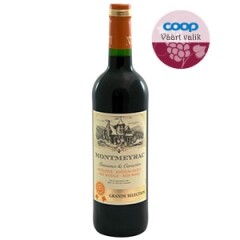 MONTMEYRAC Raudonasis pusiau saldus vynas "MONTMEYRAC MOELLEUX", 10,5% 750ml