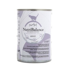 PURRRFECT Kačių ėdal.su lašiša NUTRIBALANCE, 415 g 415g