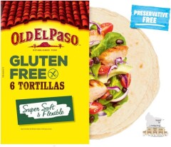 OLD EL PASO TORTILLAS 6 PCS GLUTEN-FREE 216g