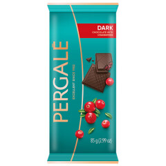 PERGALĖ PERGALĖ Dark Cranberries Chocolate 85 g /Šokoladas 85g