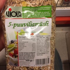 VIOLA Täisteramüsli 5-puuvilja 500g