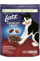 LATZ CRUNCHY&SOFT KUIVTOIT LOOMA KANALIHAGA JA KÖÖGIVILJADEGA 950g