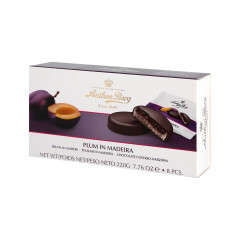 ANTHON BERG ANTHON BERG Plum in Madeira, chocolate with marzipan filling 220g 220g