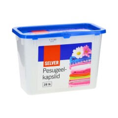 SELVER Geelikapslid valgele, värvilisele pesule 28pcs