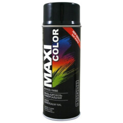 MAXI COLOR Purškiami dažai MAXI-COLOR RAL9011, grafito juodos sp., 400 ml 400ml