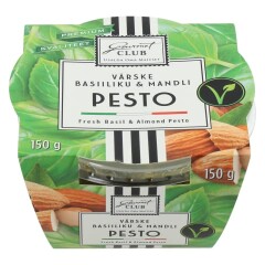 GOURMET CLUB Pesto värske basiiliku&mandli 150g