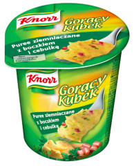 KNORR Greitai paruošiama bulvių košė KNORR, su kumpiu ir svogūnais, 57 g 58g