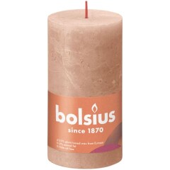 BOLSIUS Sambaküünal Rustic Creamy 130/68mm 1pcs