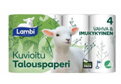 LAMBI Popieriniai rankšluosčiai LAMBI DECOR (2 sluoksnių) 4pcs