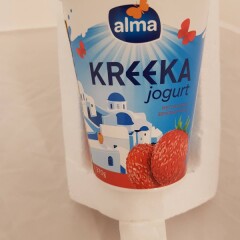 ALMA Graikiškas jog. su žemuogėmis ALMA,370g 370g