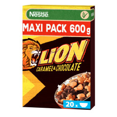 NESTLÉ Teraviljahelbed šokolaadi ja karamelliga Lion 600g
