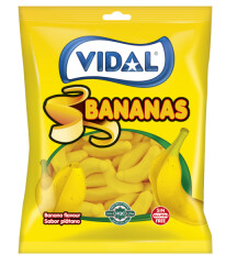 VIDAL Želējas konfektes Bananas 90g